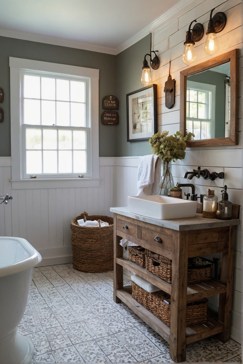 5 Ideas for Creating a Cozy Farmhouse Bathroom Color Palette