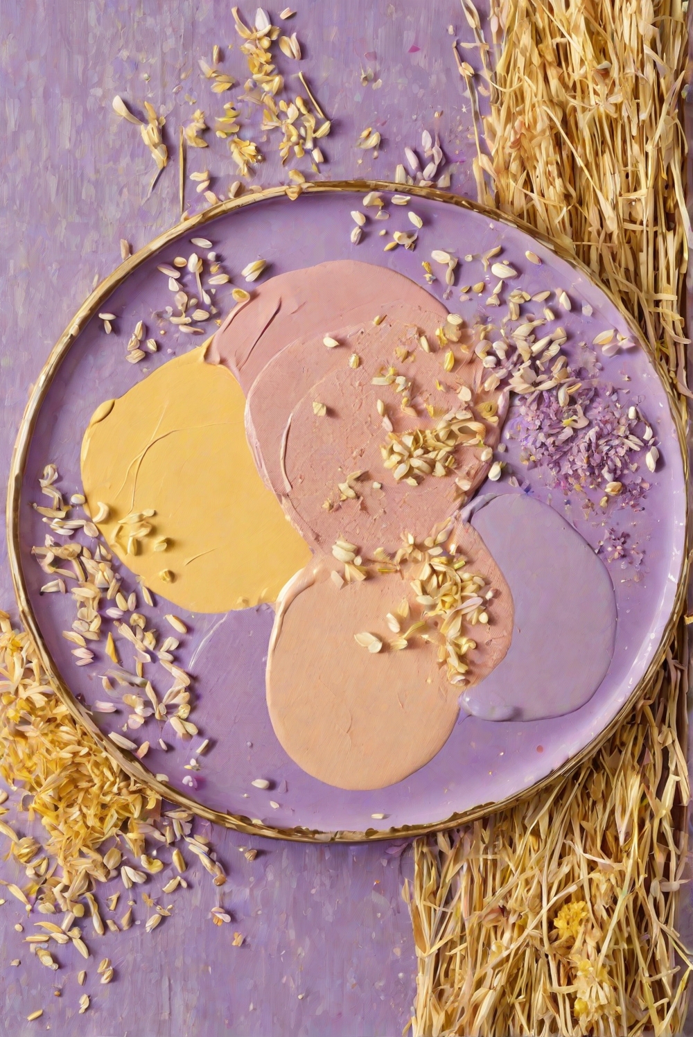 Bright and Serene 2024: Lilac and Daffodil Yellow Palette