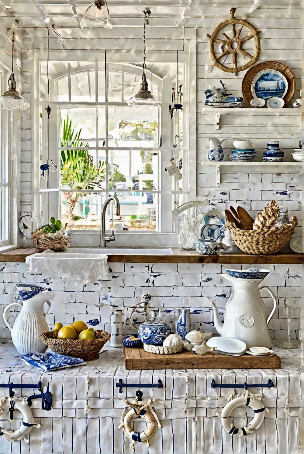 1. coastal kitchen design, nautical decor 2. coastal chic decor, home interior 3. kitchen interior design, coastal living 4. coastal style kitchen, home decor 5. interior design trends, beach house style