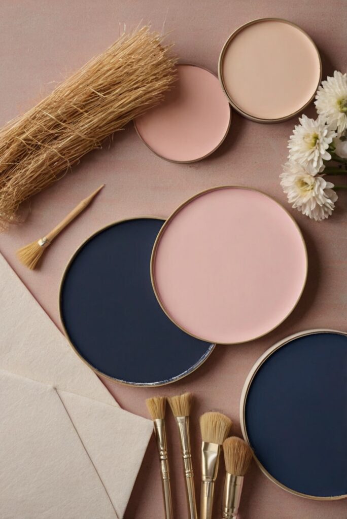 Timeless Elegance: Blush Pink and Navy Blue Color Harmony for 2024