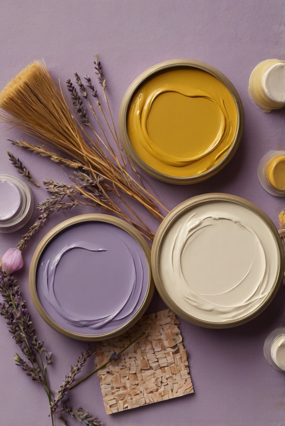 lavender, mustard yellow, home decorating, home interior design, interior design space planning