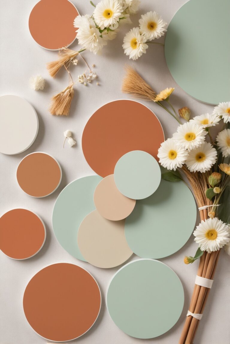 Fresh Earth for 2024: Mint and Terracotta Color Harmony