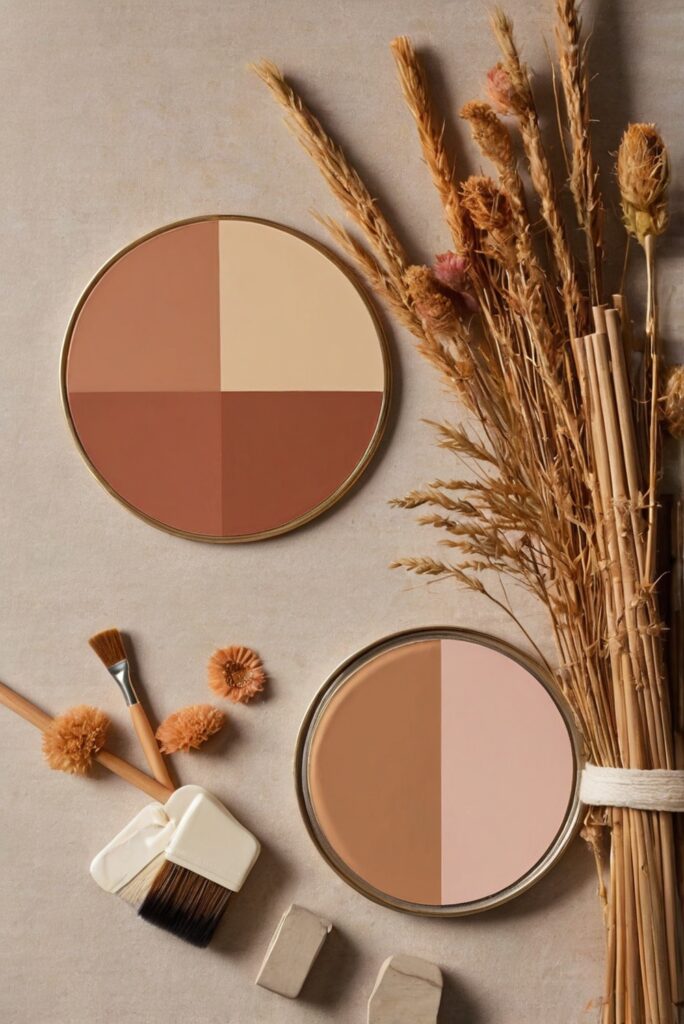 Glamorous Earthy: Rose Gold and Terra Cotta Color Harmony for 2024