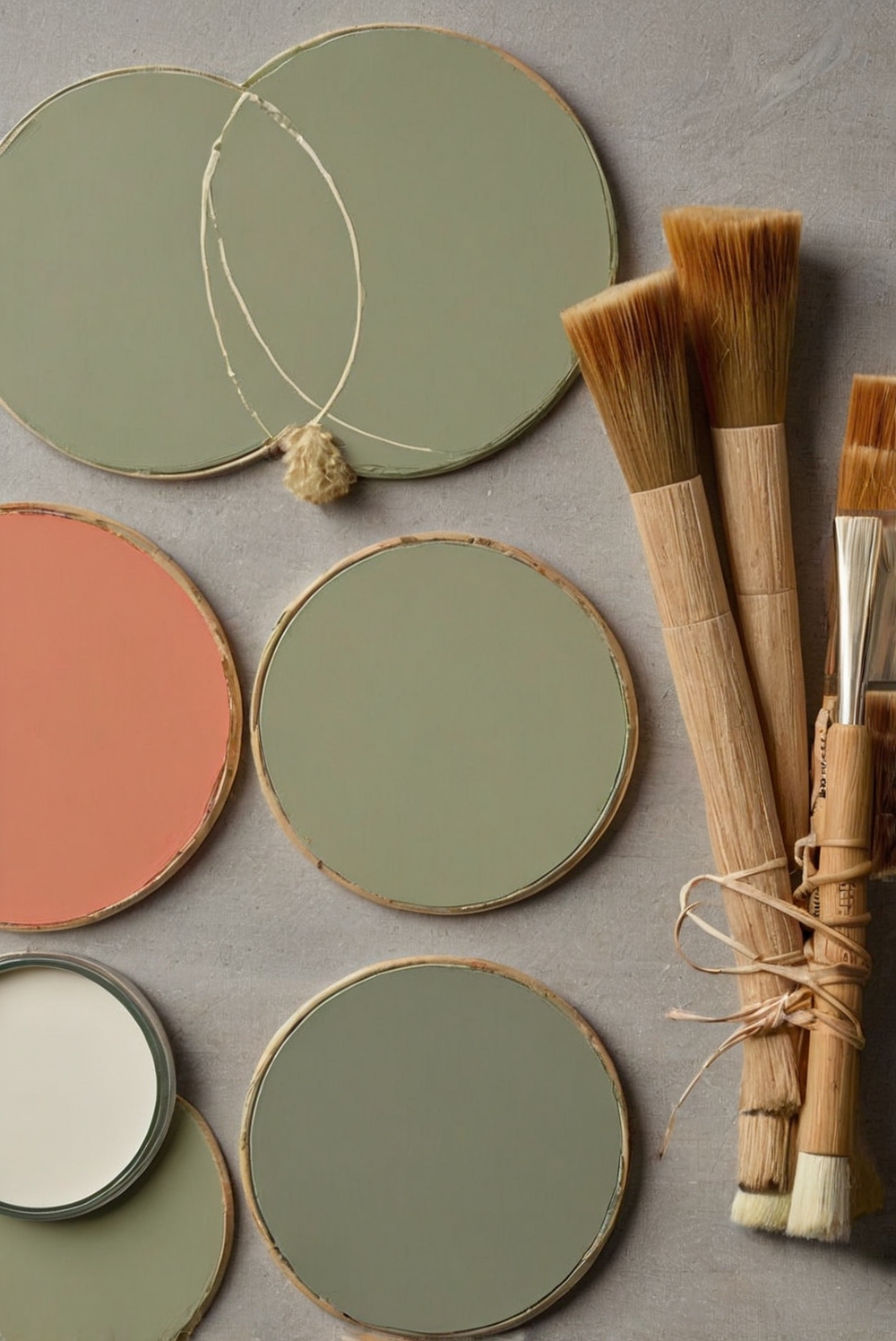 Botanical Beauty: Sage Green and Coral Color Harmony for 2024