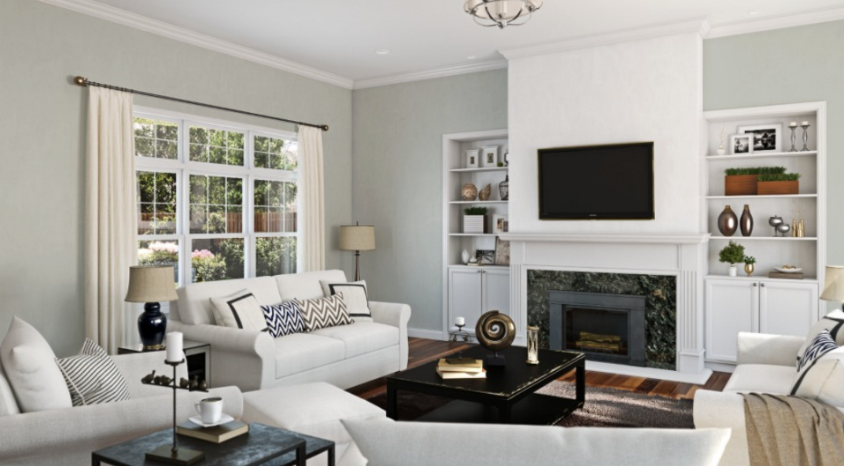 Sherwin Williams Silver Strand (SW 7057)
A soft, silvery gray with green undertones, adding a refreshing and calming effect while making the room feel more spacious.