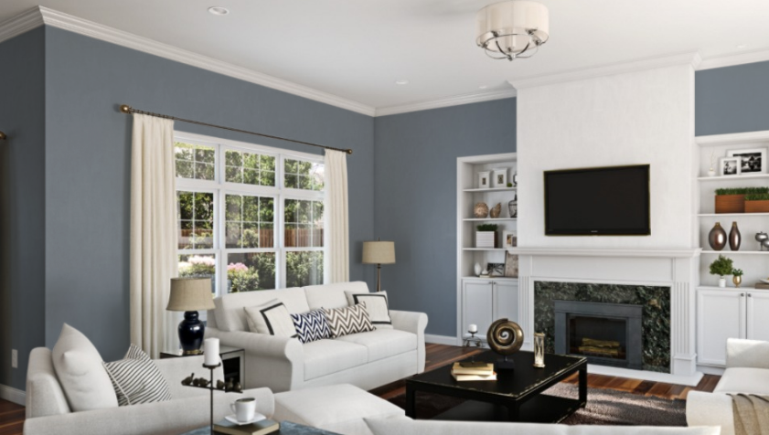 Sherwin Williams Storm Cloud SW 6249
Elegant, deep blue-gray, perfect for pairing with sage green to create a sophisticated, cohesive look with a modern touch.