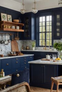 What are the Benefits of Navy Blue Cabinets in Your Kitchen? (Discover
