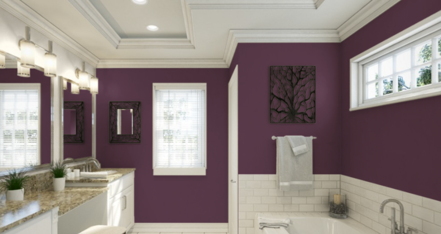 Sherwin Williams Mature Grape SW 6286
Bold, dark purple with warm undertones, ideal for adding depth and richness to your space.