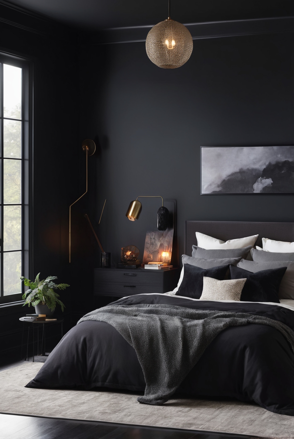 How to create a cozy modern bedroom?