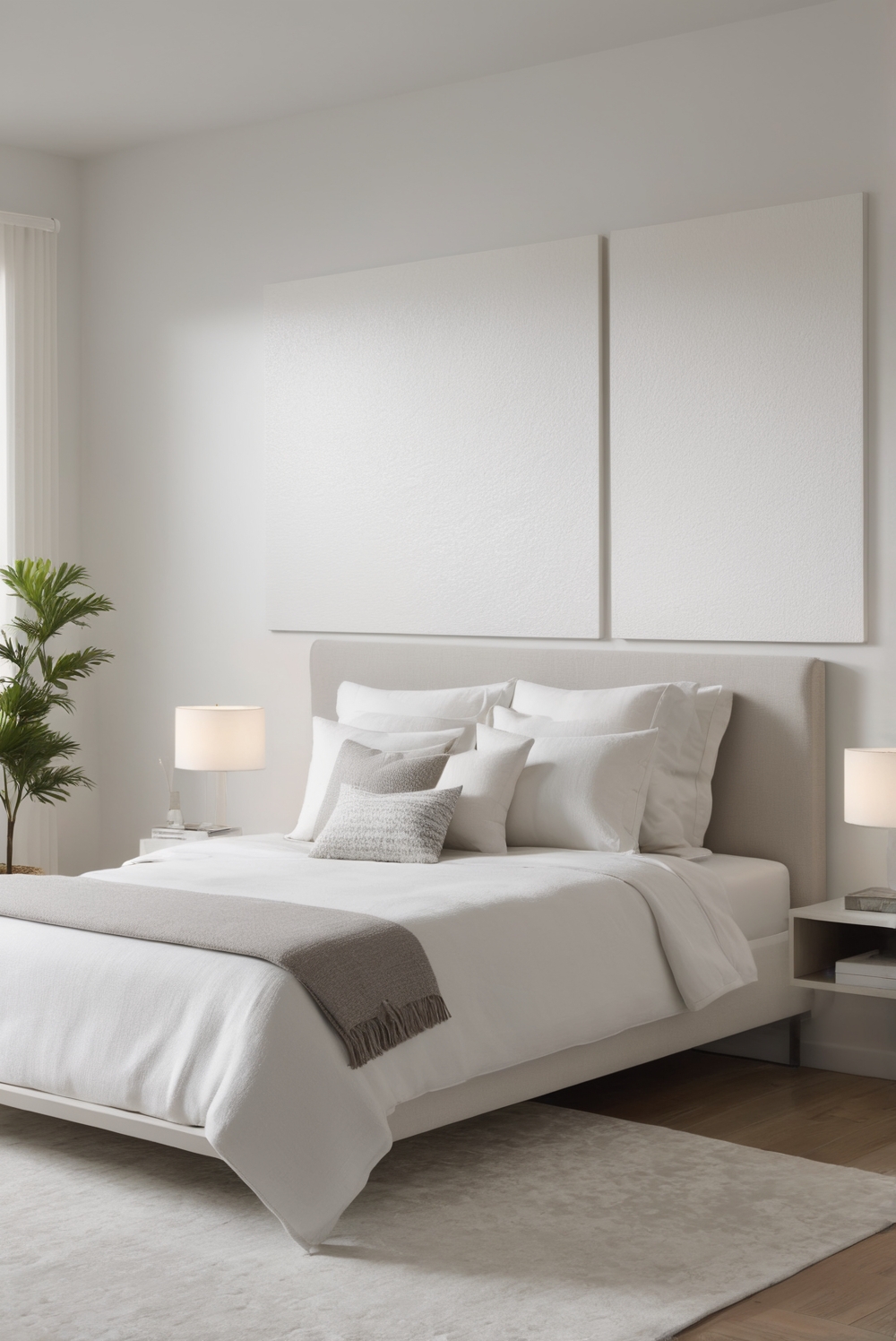 How to create a minimalist modern bedroom?