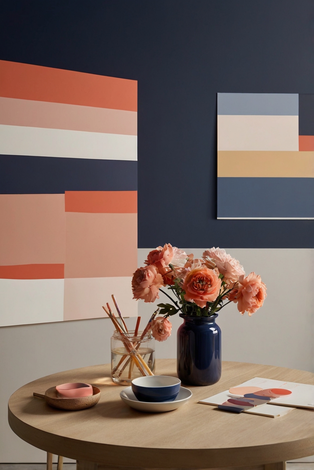 How to Make Home Harmony: Navy and Coral Nautical Chic