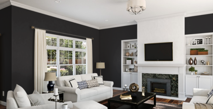 Sherwin Williams Caviar SW 6990
Deep, sophisticated black with a hint of sheen, ideal for a modern, upscale look that adds depth and drama to your front door.