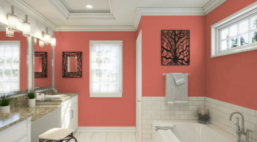 Sherwin Williams Coral Reef SW 6606
Bright, lively coral with a cheerful vibe, perfect for adding a vibrant, inviting touch to your front door and enhancing curb appeal.