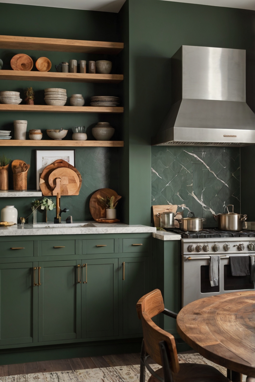 What are the benefits of using matte finishes for modern chic Modern Kitchen cabinets?