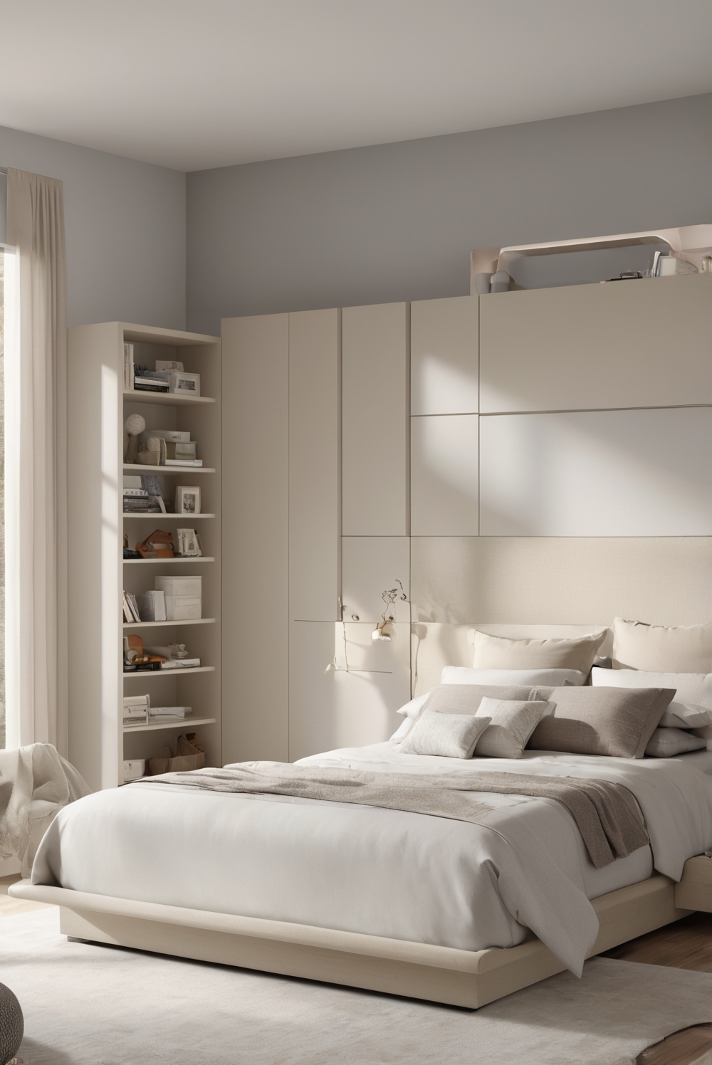 How to create a modern bedroom with a minimalist aesthetic?