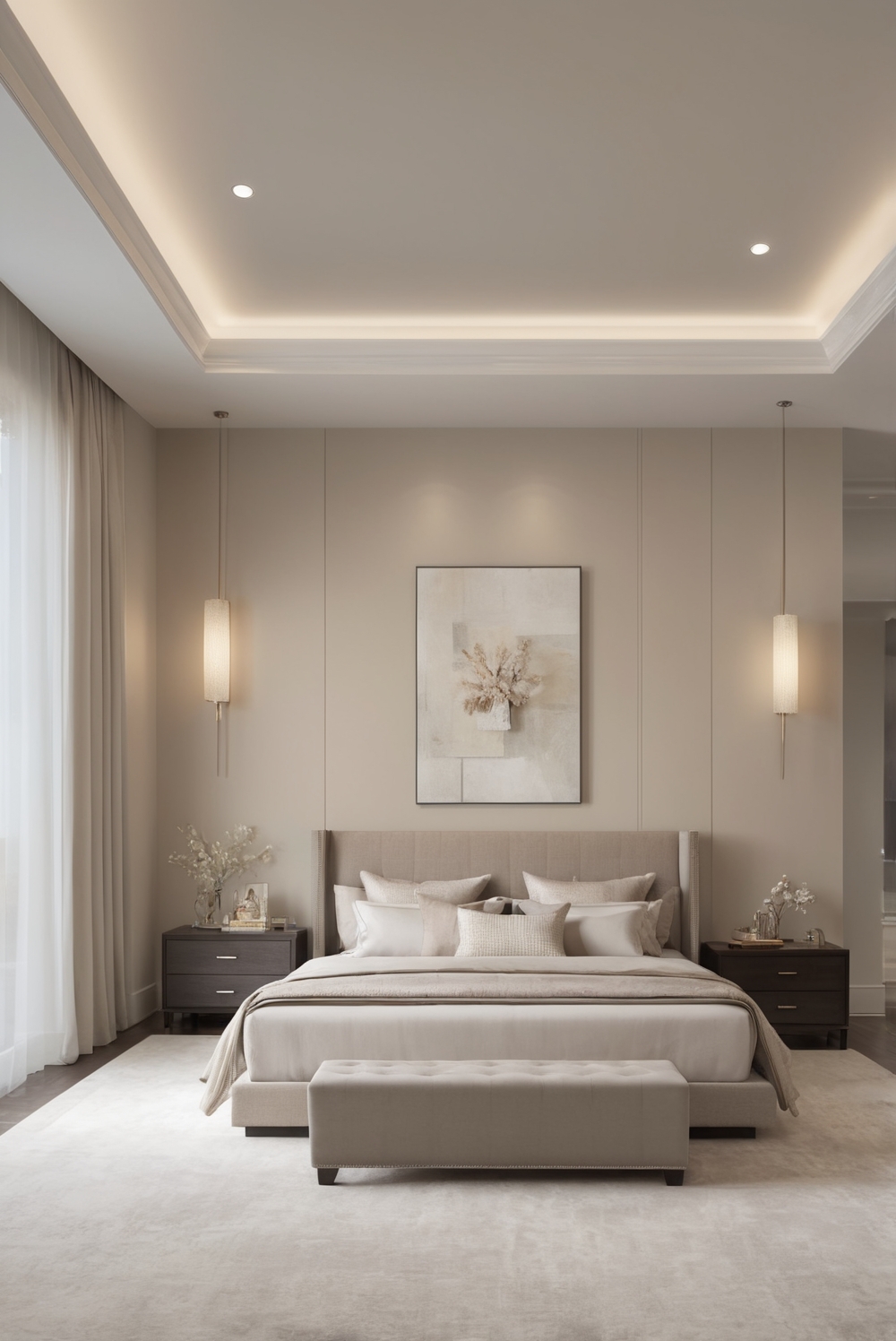 How to design a modern bedroom with a touch of luxury?