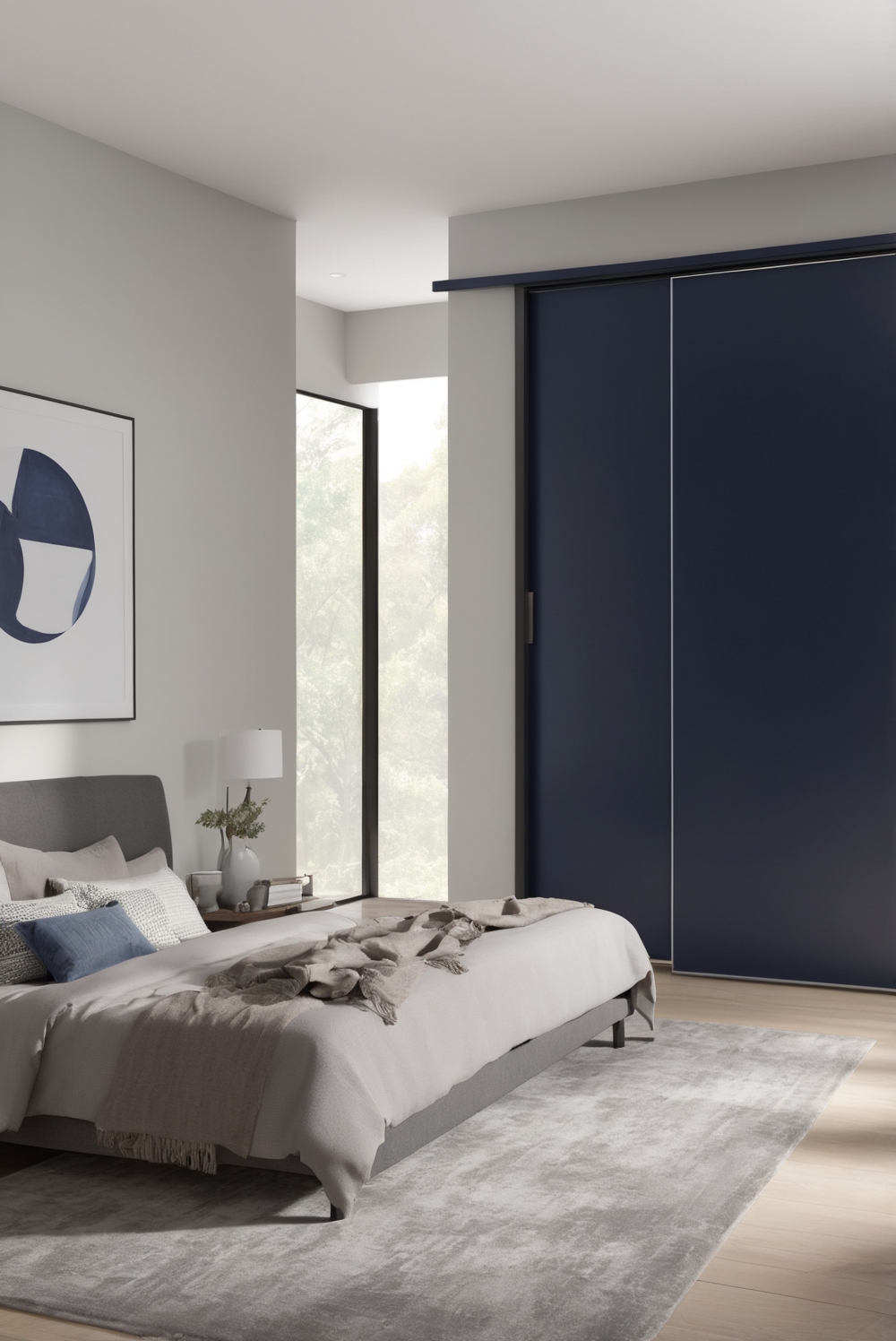 How to design a modern bedroom with an open concept?