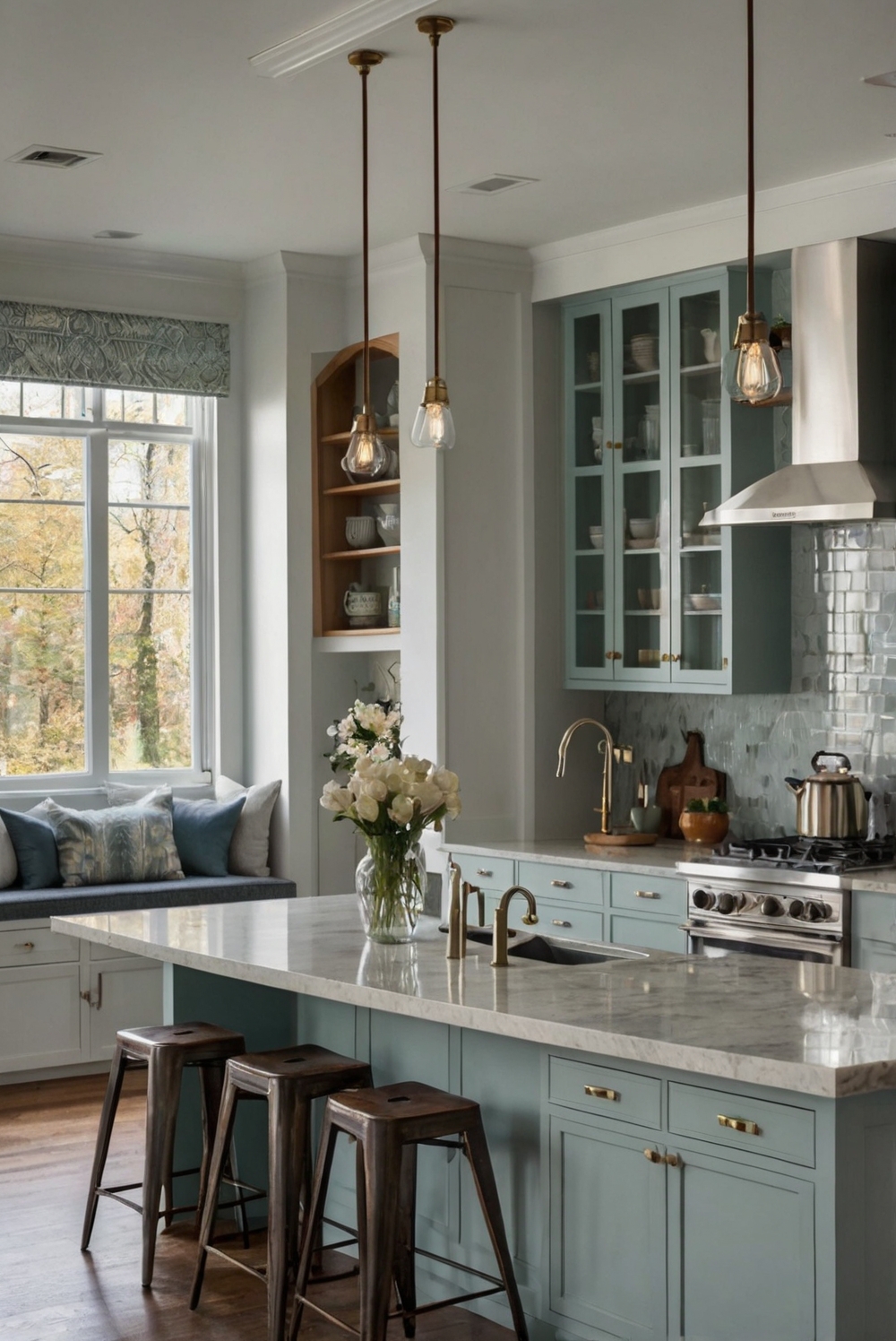 What are the best ways to incorporate a modern chic Modern Kitchen into a craftsman home?