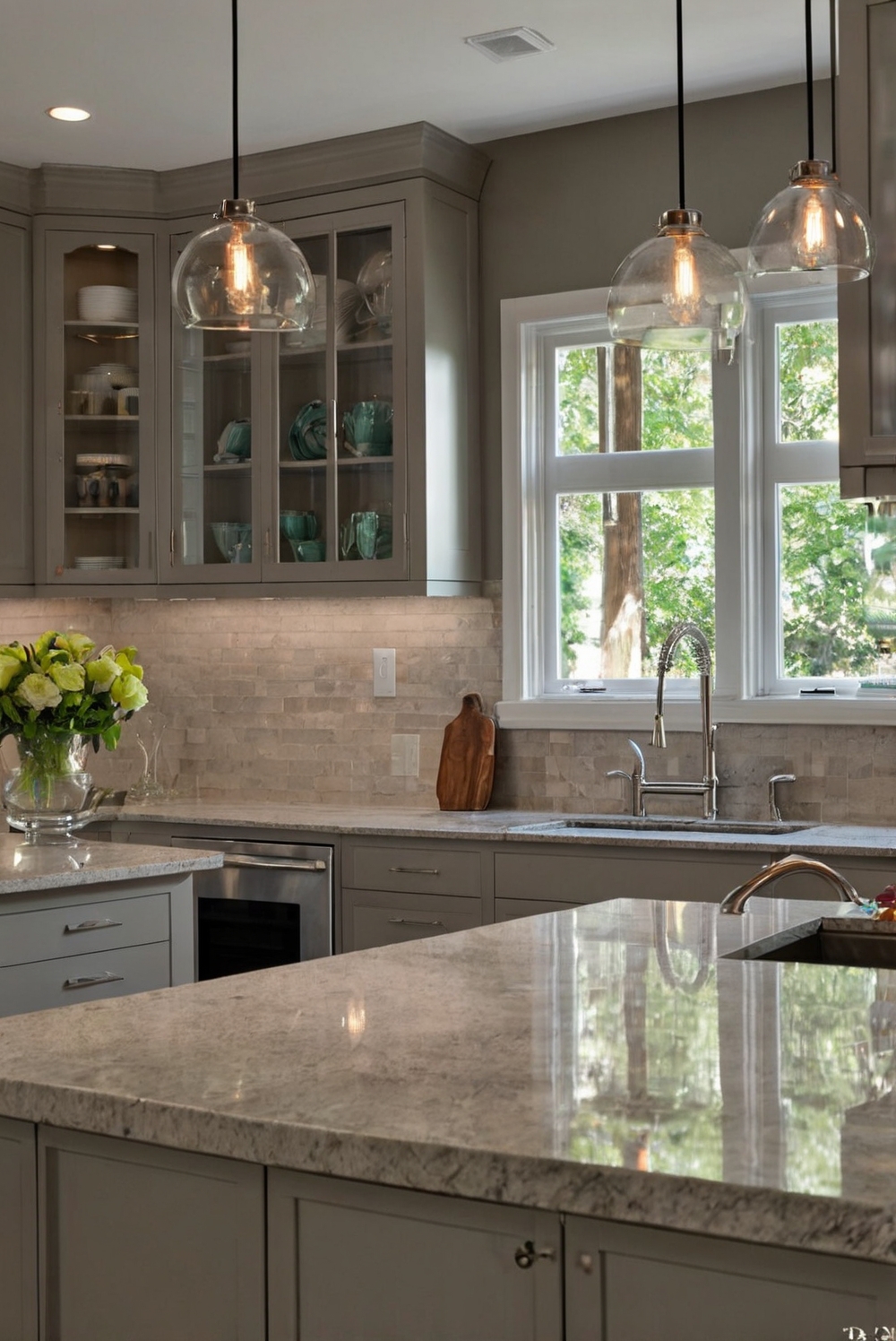 What are the latest trends in modern chic Modern Kitchen countertop materials?