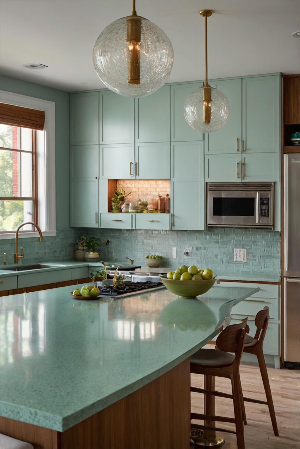 What should homeowners consider when selecting a countertop material for a high-traffic kitchen?