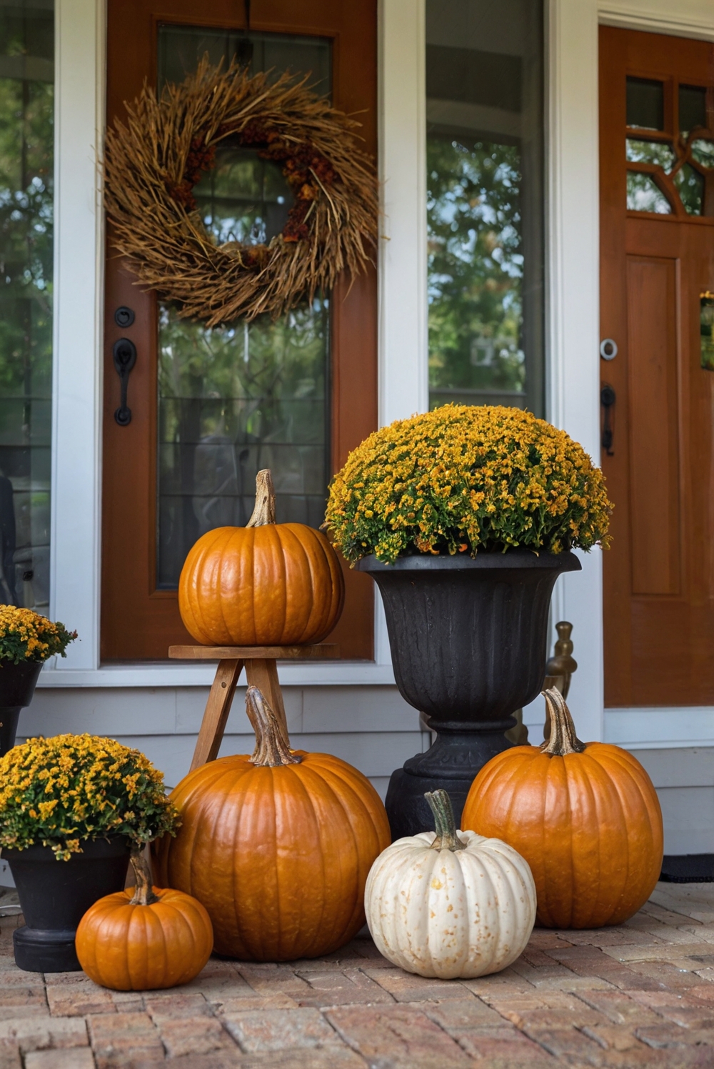 Fall porch decor, Autumn front porch, Outdoor fall decorations, Porch decorating ideas