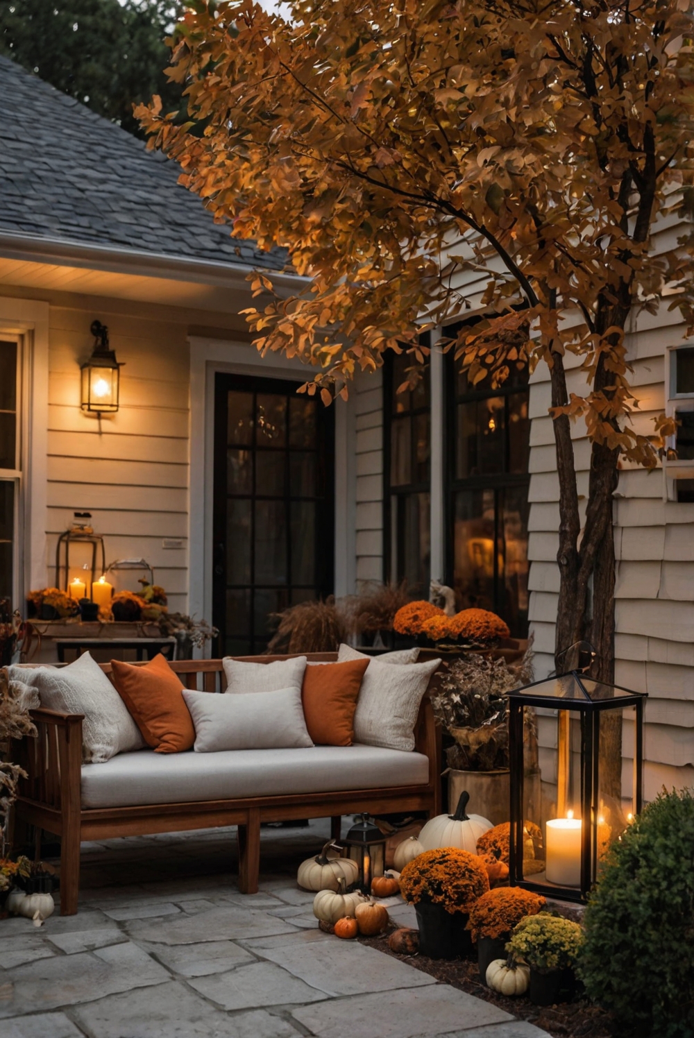 fall porch decor trends, autumn outdoor decorations, front yard fall decor, cozy porch ideas, seasonal outdoor styling