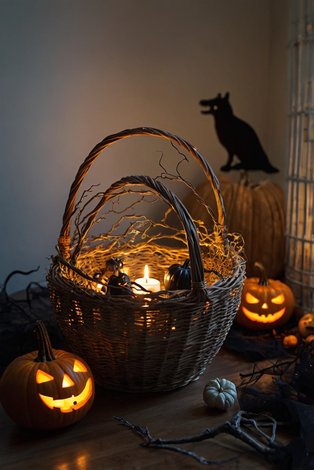 Halloween basket ideas, Spooky Halloween decorations, DIY Halloween projects, Creepy Halloween crafts, Halloween home decor