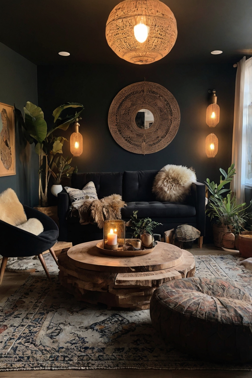 Stunning Dark Boho Living Room Ideas: Top 5 for Unique Space