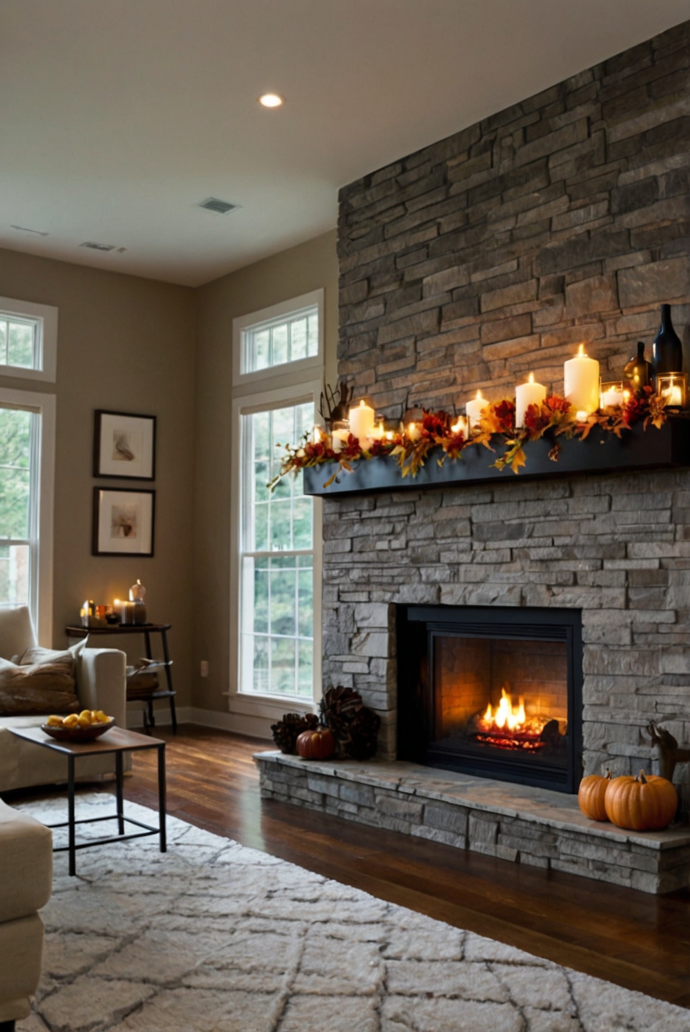 Stunning Fall Mantle Decor with TV: Best 5 Cozy Ideas