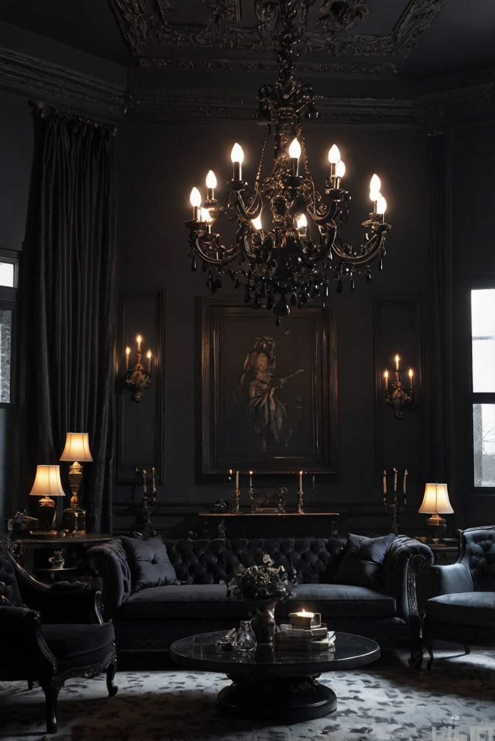 Stunning Goth Living Room Ideas: Upgrade Your Space with Elegance