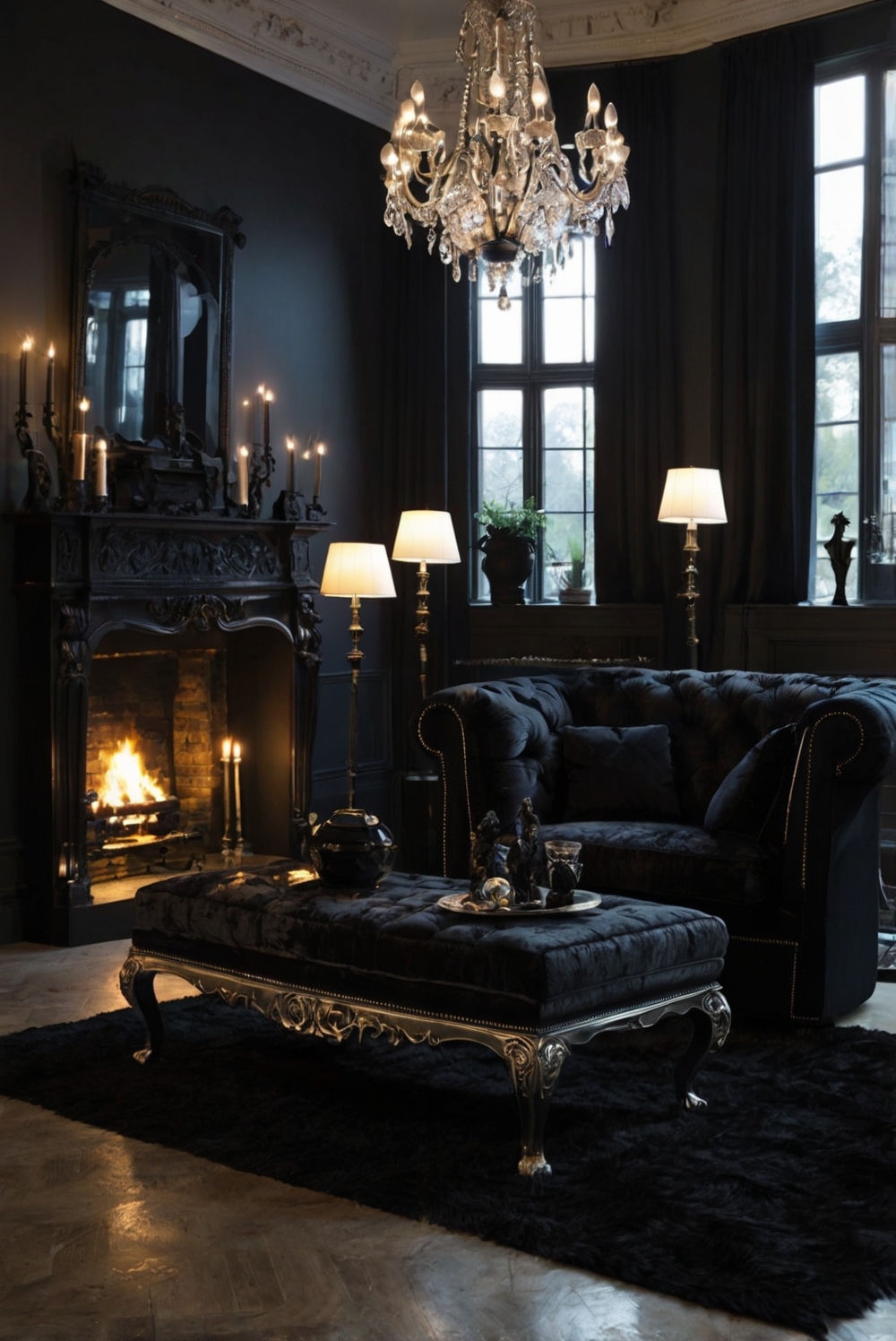 1. Gothic furniture 2. Dark home decor 3. Elegant Gothic decor 4. Gothic interior design 5. Dark living room ideas