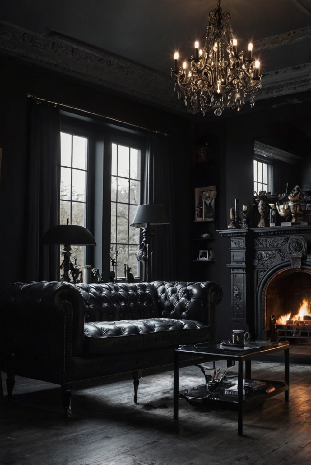 Stunning Goth Living Room Ideas: Create Dark, Stylish Space