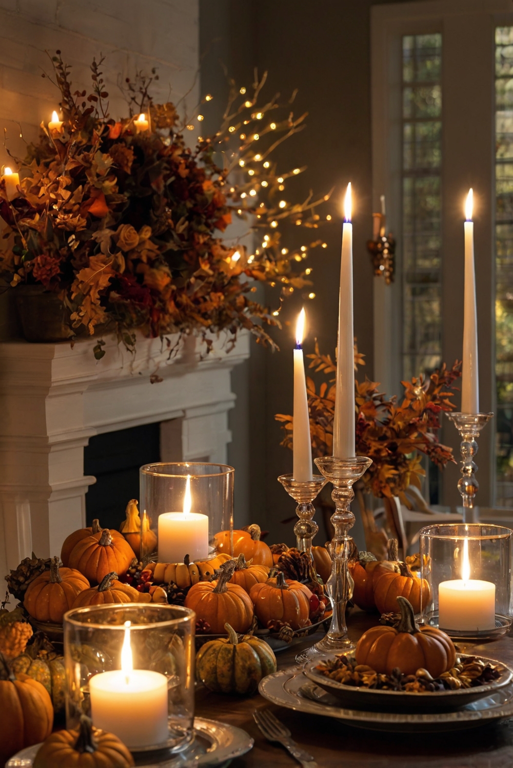 Thanksgiving decor, Festive room decor, Thanksgiving room ideas, Holiday room decorations, Seasonal home decor