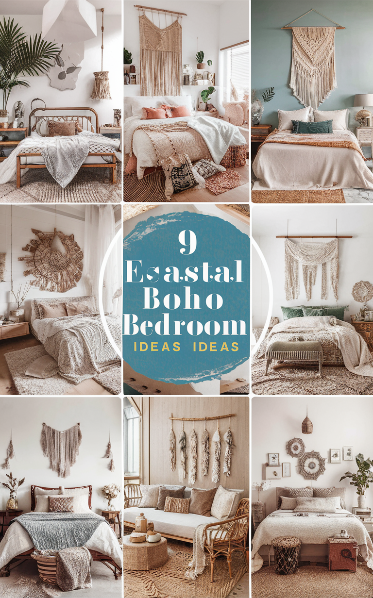 Coastal Boho Bedroom Decor, Rustic Coastal Decor, Beachy Boho Bedroom, Boho Coastal Style, Earthy Bedroom Decor