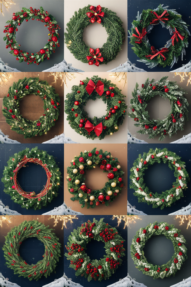 Christmas wreaths, festive wreaths, holiday wreath, door wreath, wreath decorations