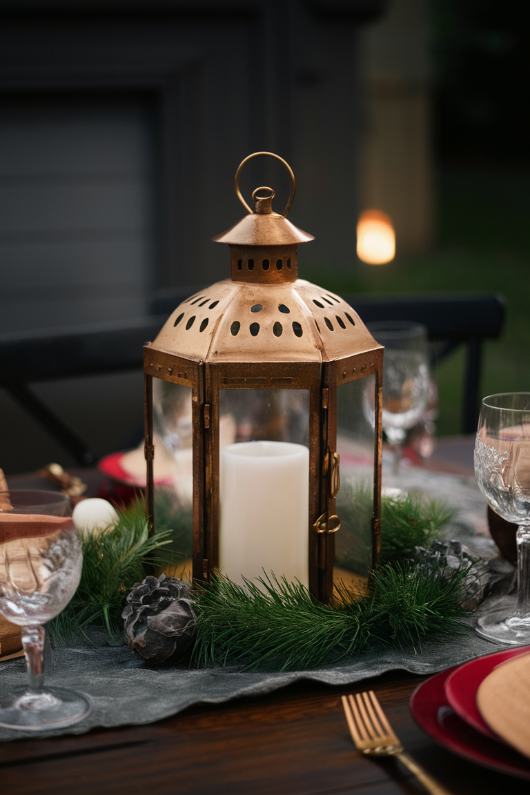 candle lantern decor, holiday lanterns, lantern centerpiece, decorative lanterns, indoor lanterns