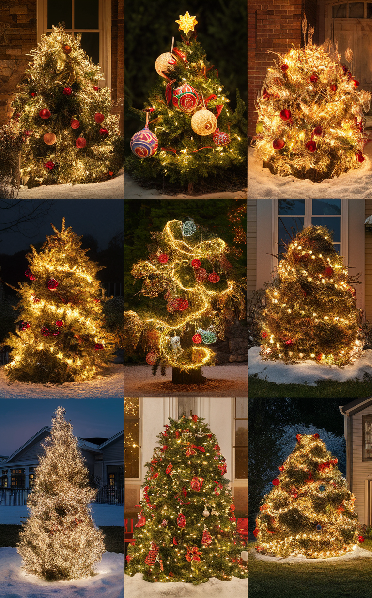 Christmas light installation, outdoor holiday lighting, festive outdoor decor, holiday light hanging service, professional Christmas light installation