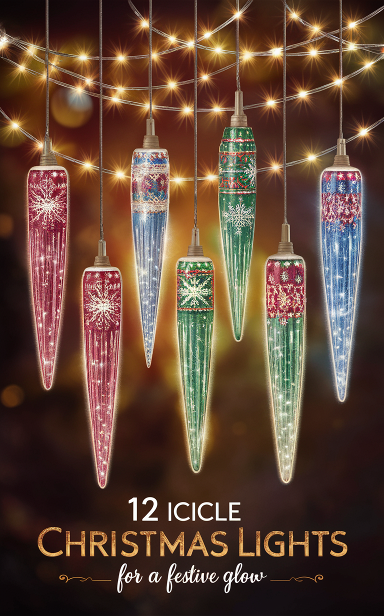 icicle lights, Christmas decorations, outdoor lighting, holiday lighting, winter decor