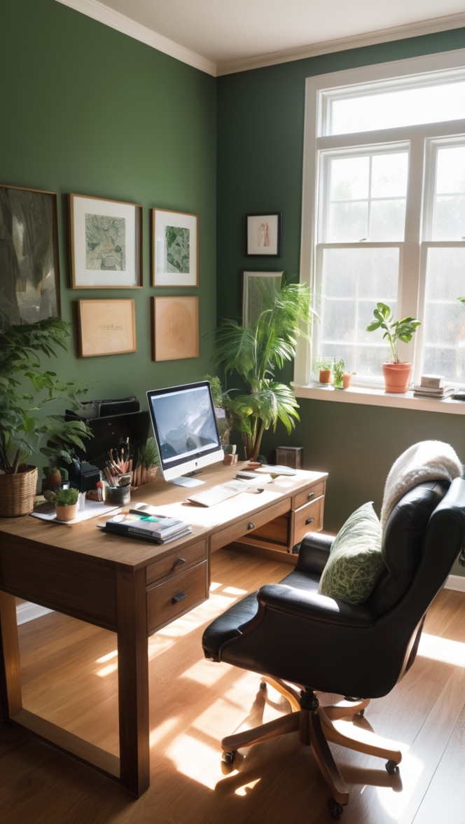 home office decor, stylish office furniture, chic workspace design, elegant office accessories, modern office organization