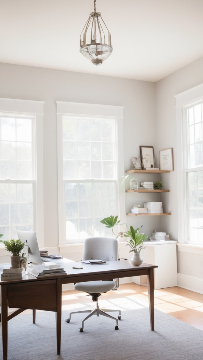 Agreeable Gray office decor, agreeable gray paint ideas, agreeable gray home office design, agreeable gray color scheme, agreeable gray interior design
