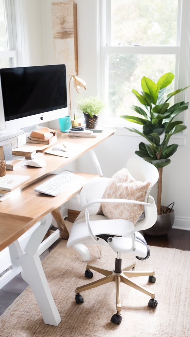 Home office desk organization, Business office furniture, Modern office desk decor, Home office desk setup, Executive office desk design