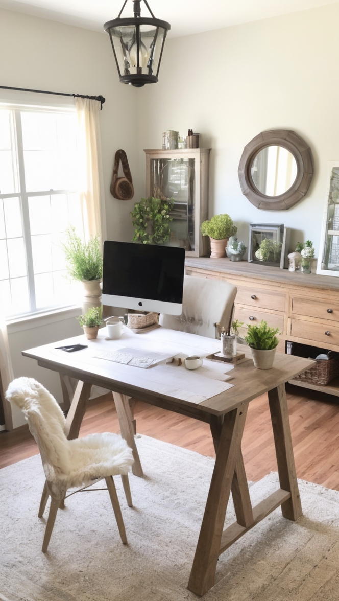 farmhouse office decor, rustic home office, home office design ideas, modern farmhouse office, farmhouse office furniture