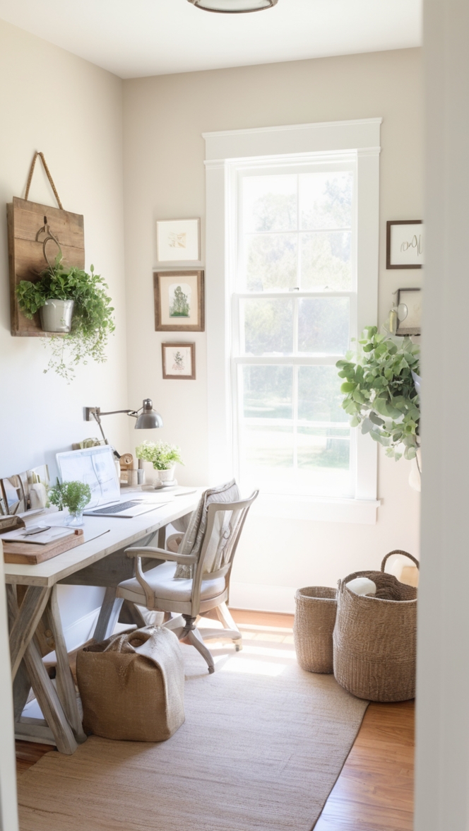 farmhouse office decor, rustic home office, home office design ideas, modern farmhouse office, farmhouse office furniture