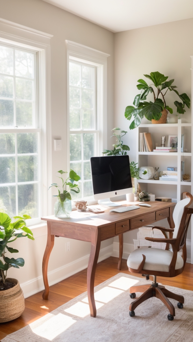 Natural light, Home office design, Window treatments, Interior decoration, Lighting ideas