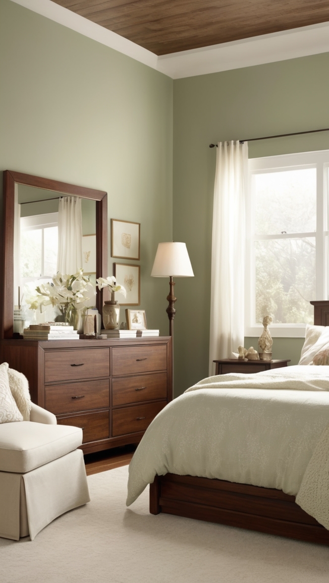 Solid wood bedroom furniture, Classic dark wood furniture, Rustic wood bedroom set, Antique wooden bed frame, Luxury dark wood dressers