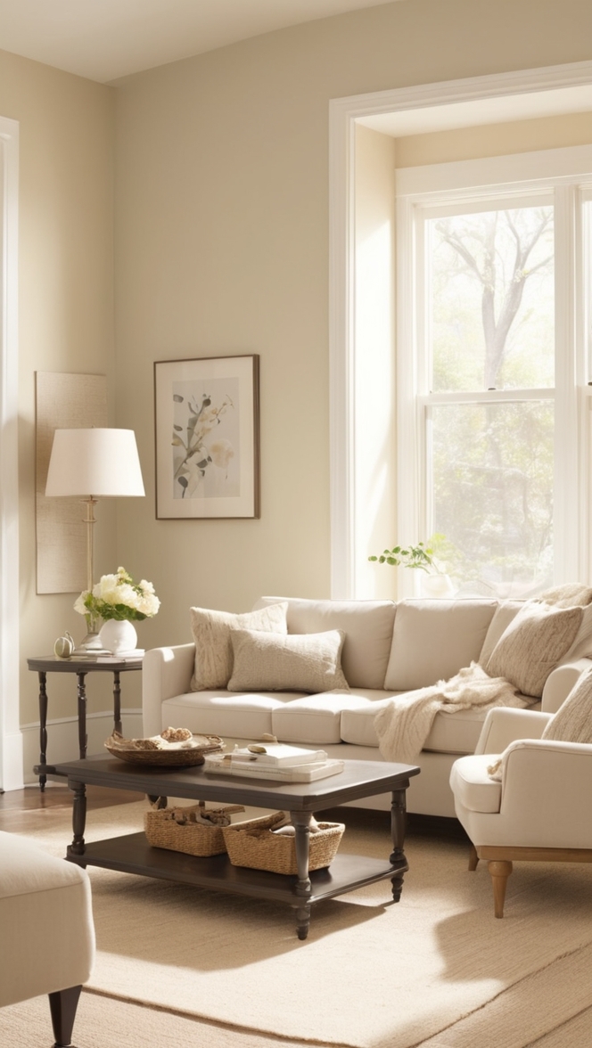 minimalist home decor, Scandinavian living room, neutral color palette, modern interior design, contemporary living space