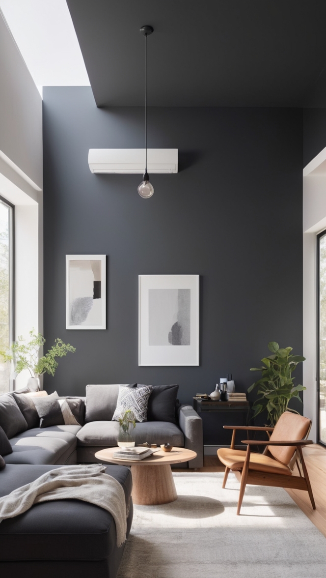 black living room decor, minimalist home accessories, modern minimalist furniture, sleek black furniture, minimalist interior design