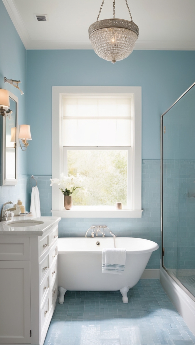 blue bathroom tiles, bathroom tiles, blue tiles, blue bathroom, bathroom design
