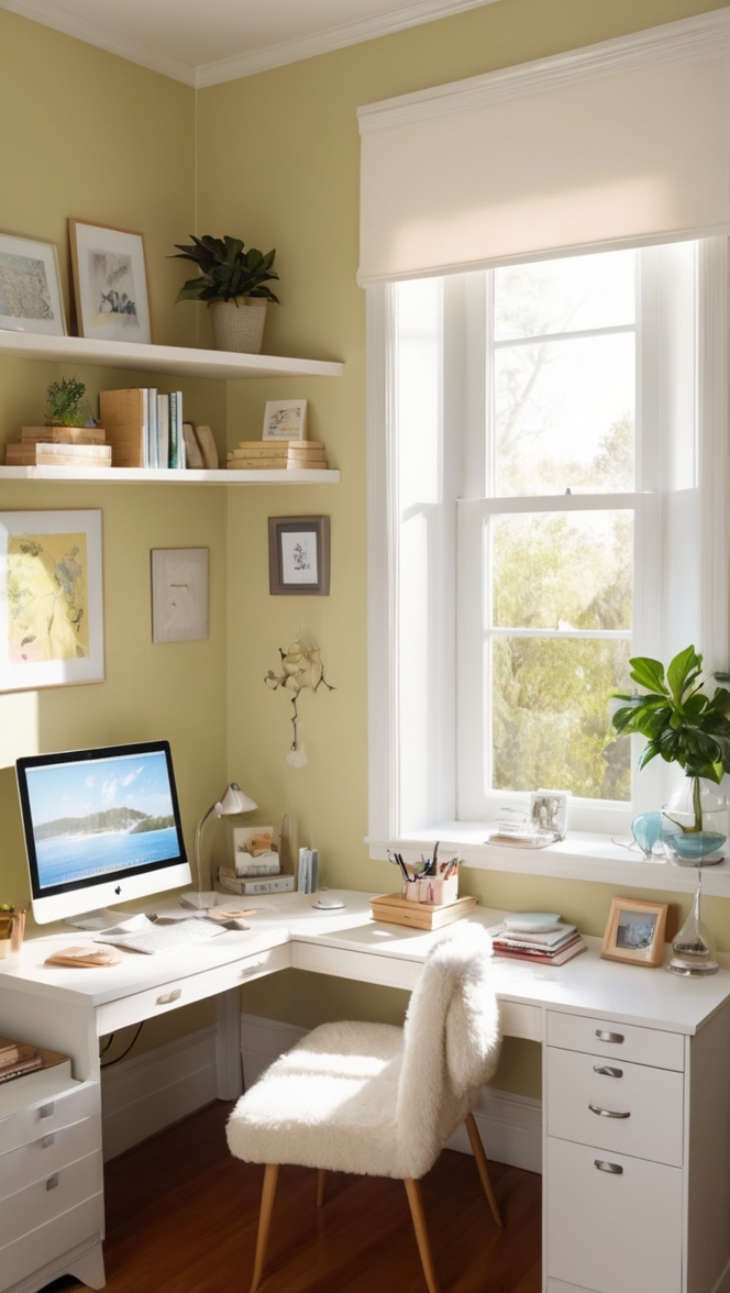 home office organization, stylish office decor, comfortable office furniture, chic office accessories, modern workspace design