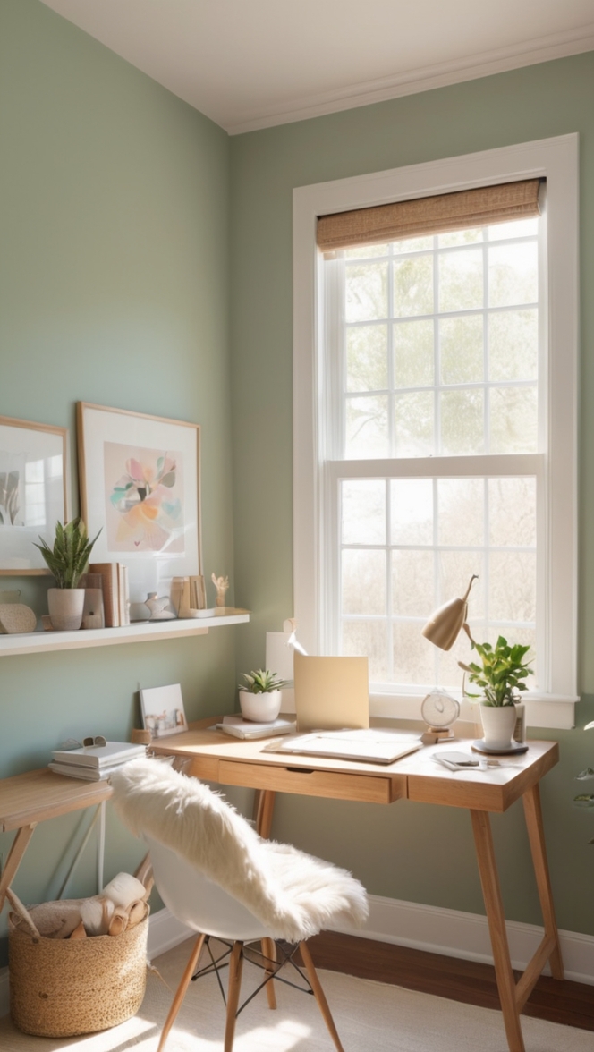 cozy home office setup, comfortable home workspace, stylish home office decor, productive work from home, modern home office design